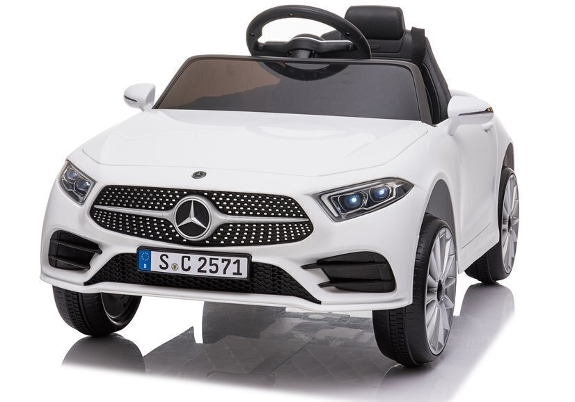 Yksipaikkainen lasten sähköauto Mercedes CLS 350, valkoinen hinta ja tiedot | Lasten sähköautot | hobbyhall.fi