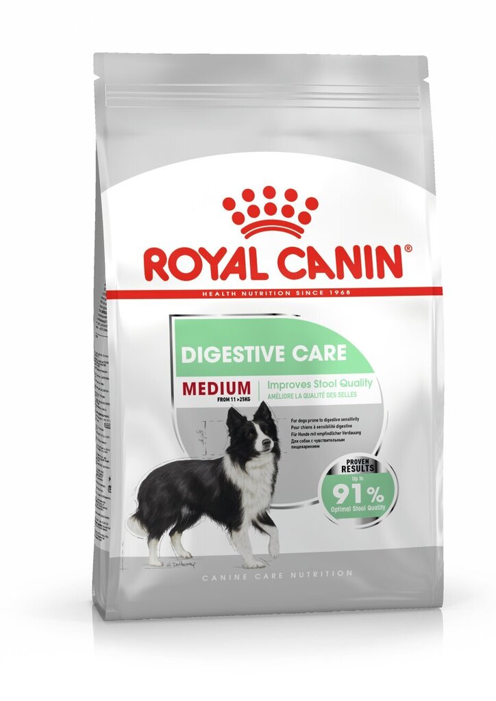 Royal Canin koirille, joilla on herkkä maha-suolikanava Medium Digestive Care, 10kg hinta ja tiedot | Koiran kuivaruoka | hobbyhall.fi