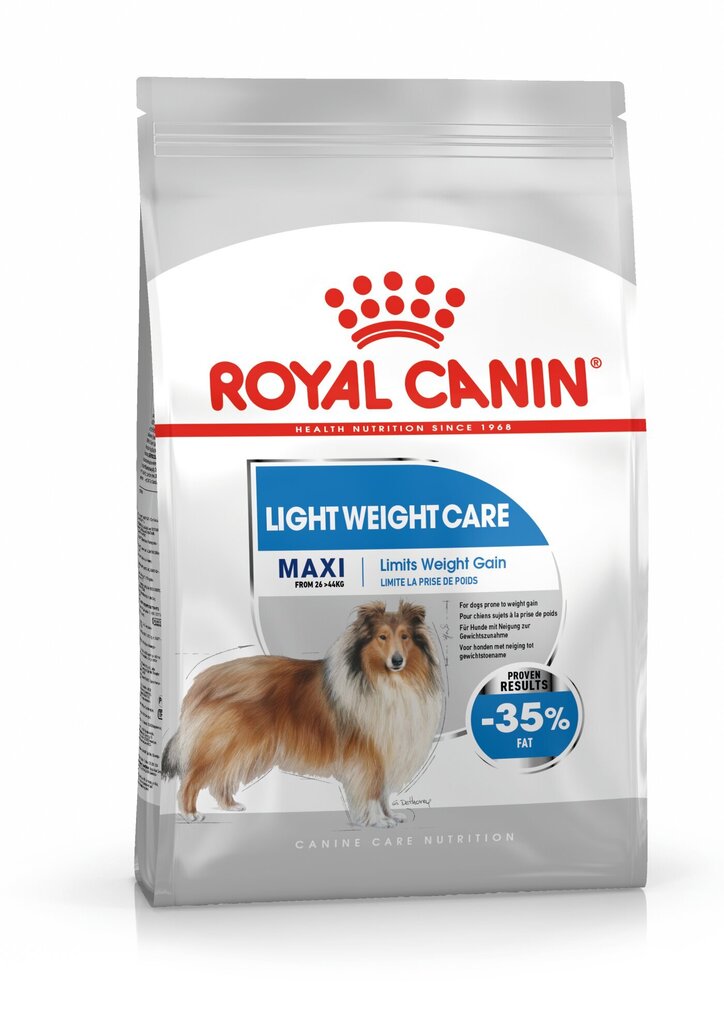 Royal Canin painon nousulla koirille Maxi Light Weight Care, 10kg hinta ja tiedot | Koiran kuivaruoka | hobbyhall.fi