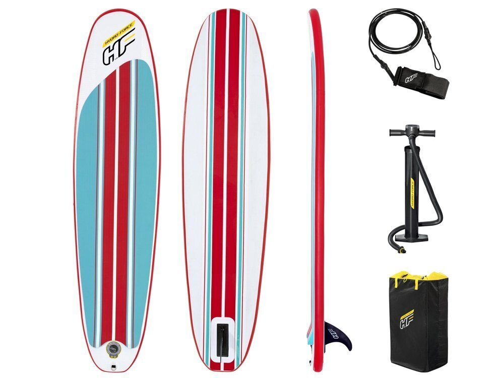 Ilmatäytteinen surffilauta Bestway Compact Surf, 243 cm hinta ja tiedot | SUP-laudat | hobbyhall.fi