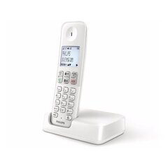 Philips D2501W, valkoinen hinta ja tiedot | Lankapuhelimet | hobbyhall.fi