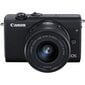 Canon EOS M200 + EF-M 15-45mm IS STM, musta hinta ja tiedot | Kamerat | hobbyhall.fi