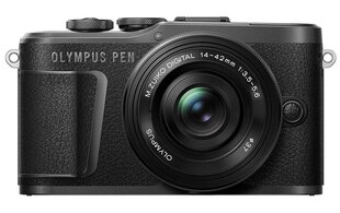 Olympus PEN E-PL10 + ED 14-42mm EZ PANCAKE (musta) hinta ja tiedot | Olympus Puhelimet, älylaitteet ja kamerat | hobbyhall.fi