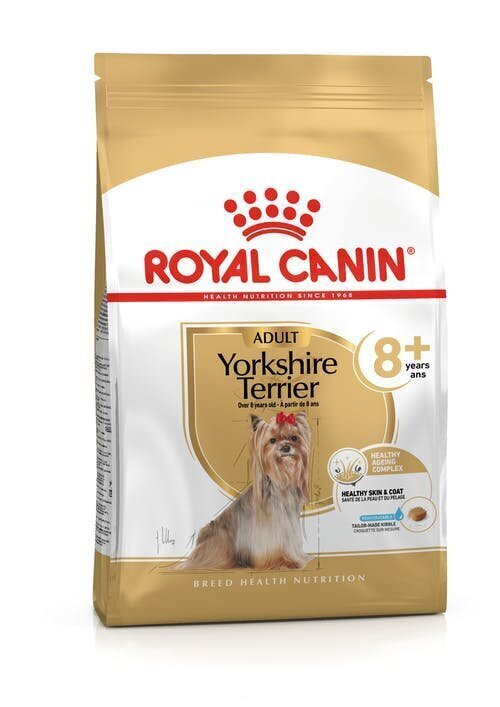 Royal Canin aikuiset Yorkshirenterrierit Yorkshirenterrierit, 8+, 1,5 kg hinta ja tiedot | Koiran kuivaruoka | hobbyhall.fi