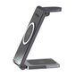 4smarts Wireless Charger UltiMag TrioFold 22.5W for Apple iPhone / Apple Watch / iPod / Black hinta ja tiedot | Puhelimen laturit | hobbyhall.fi