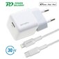 4smarts Wall Charger VoltPlug Mini PD 30W USB-C to Lightning MFI / 1.5m hinta ja tiedot | Puhelimen laturit | hobbyhall.fi