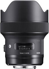 Sigma 14mm f/1.8 DG HSM Art lens hinta ja tiedot | Sigma Puhelimet, älylaitteet ja kamerat | hobbyhall.fi