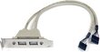 StarTech 2 Port USB A Female Low Profile Slot Plate Adapter (USBPLATELP) hinta ja tiedot | Koteloiden lisätarvikkeet | hobbyhall.fi