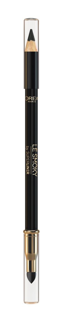 L'Oreal Paris Color Riche Le Smoky silmänrajauskynä 1 g, 201 Black Velour hinta ja tiedot | Silmämeikit | hobbyhall.fi