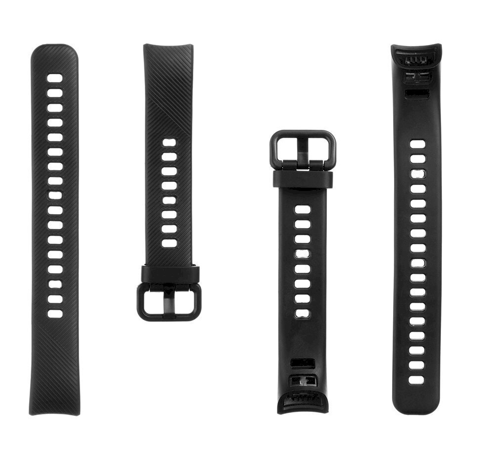 Tactical 438 Silicone Band for Honor Band 4|5 Black hinta ja tiedot | Älykellojen ja aktiivisuusrannekkeiden lisätarvikkeet | hobbyhall.fi