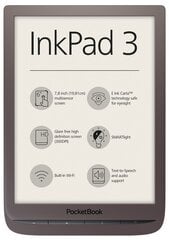 PocketBook InkPad 3 PB 740, ruskea hinta ja tiedot | E-kirjojen lukulaitteet | hobbyhall.fi