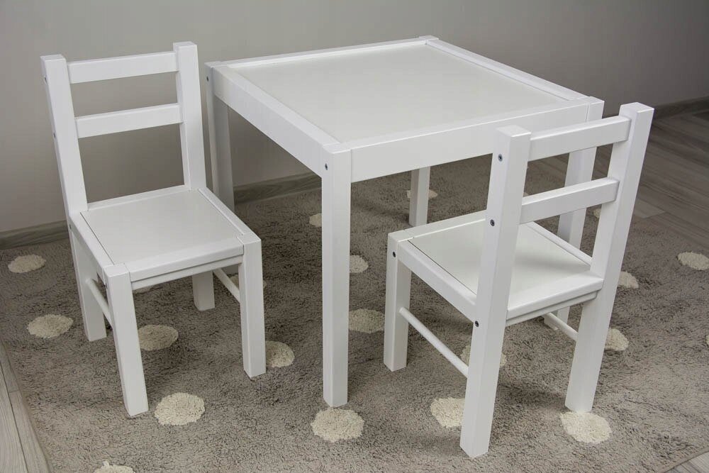 Lasten pöytä ja tuolit Drewex, valkoinen, hinta ja tiedot | Lasten pöydät ja tuolit | hobbyhall.fi