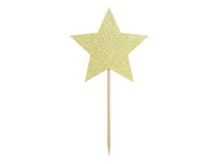 Juhlakoriste Stars Gold 11,5 cm (1 laatikko / 50 pakkausta) (1 pakkaus / 6 kpl) hinta ja tiedot | Tarjoiluastiat ja aterimet juhliin | hobbyhall.fi