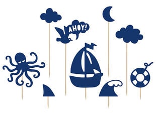 Kakunkoriste Ahoy, 9,5-22,5 cm, 1 laatikko / 50 pakkausta (1 pakkaus / 9 kpl) hinta ja tiedot | Tarjoiluastiat ja aterimet juhliin | hobbyhall.fi