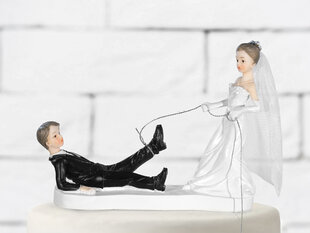 Kakunkoriste Newly-weds with a rope 13 cm (1 laatikko / 24 kpl) hinta ja tiedot | Tarjoiluastiat ja aterimet juhliin | hobbyhall.fi