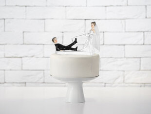 Kakunkoriste Newly-weds with a rope 13 cm (1 laatikko / 24 kpl) hinta ja tiedot | Tarjoiluastiat ja aterimet juhliin | hobbyhall.fi