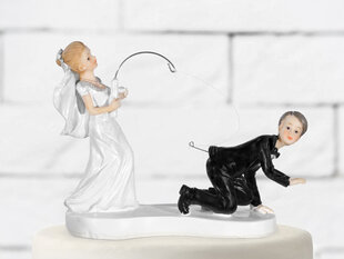 Kakunkoriste Newly-weds with a fishing rod (1 laatikko / 64 kpl) hinta ja tiedot | Tarjoiluastiat ja aterimet juhliin | hobbyhall.fi