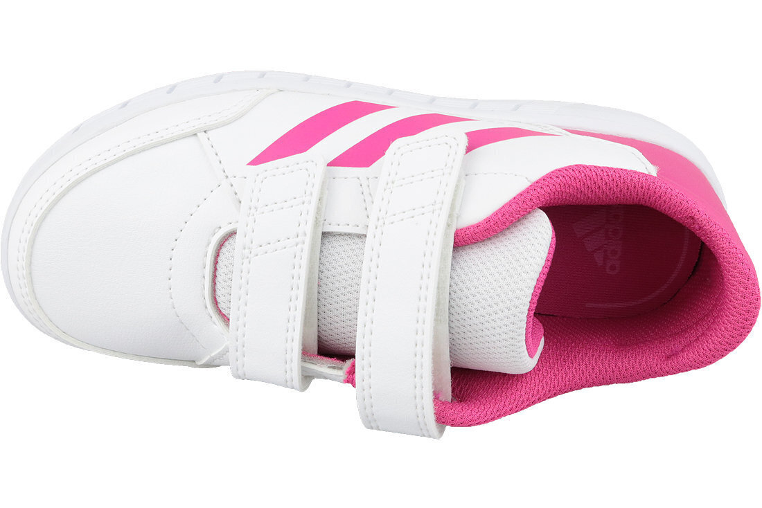 Tyttöjen urheilukengät Adidas AltaSport CF K D96828, valkoinen / pinkki hinta ja tiedot | Lasten kengät | hobbyhall.fi