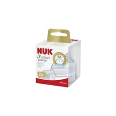 Silikonitutti NUK Nature Sense M aukko, 6 18 kuukautta, 2 kpl hinta ja tiedot | Tuttipullot ja tarvikkeet | hobbyhall.fi