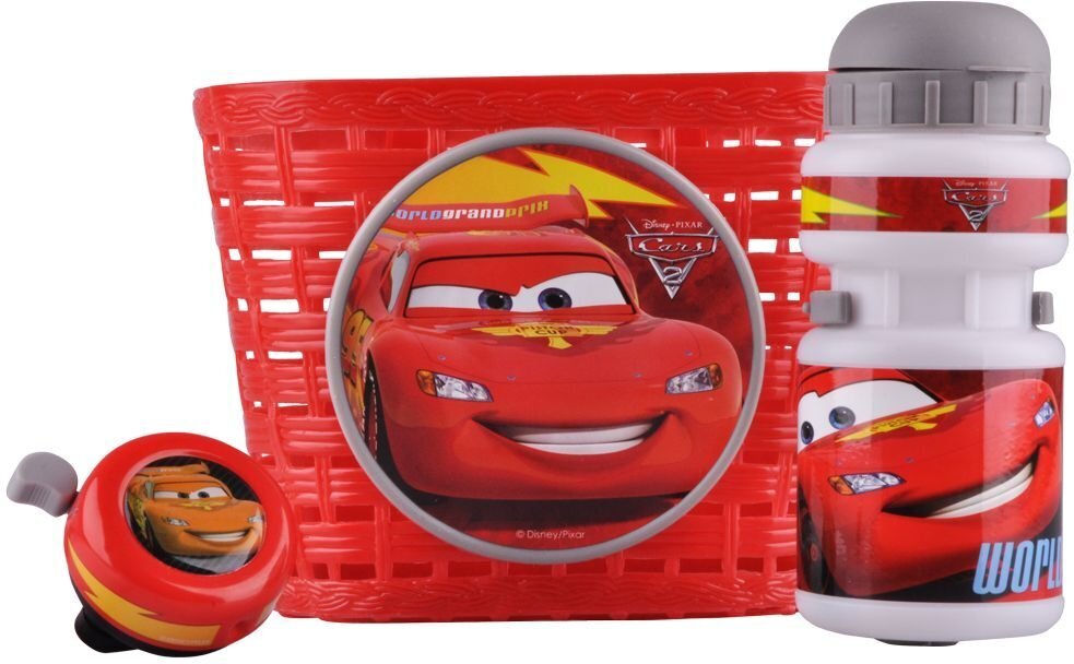 Setti pyöräilijälle Disney Cars K892508, punainen hinta ja tiedot | Polkupyörälaukut ja puhelinpidikkeet | hobbyhall.fi