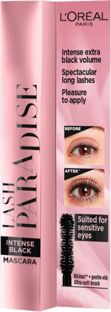 L'Oreal Paris Lash Paradise Mascara ripsiväri 6.4 ml, Intense Black hinta ja tiedot | Silmämeikit | hobbyhall.fi