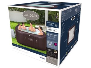 Bestway Lay-Z-Spa Maldives poreallas LEDillä ja istuimilla 5-7 hengelle hinta ja tiedot | Uima-altaat | hobbyhall.fi