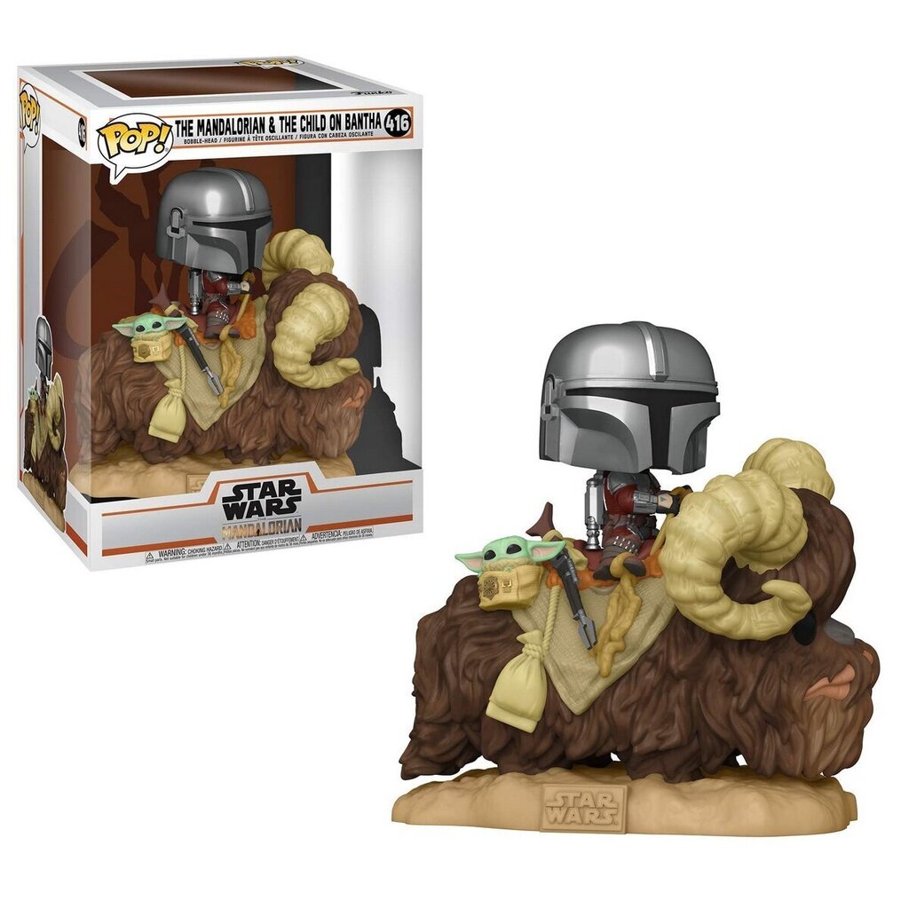 Funko POP! Star Wars: The Mandalorian - Mando and The Child on Bantha hinta ja tiedot | Pelien oheistuotteet | hobbyhall.fi