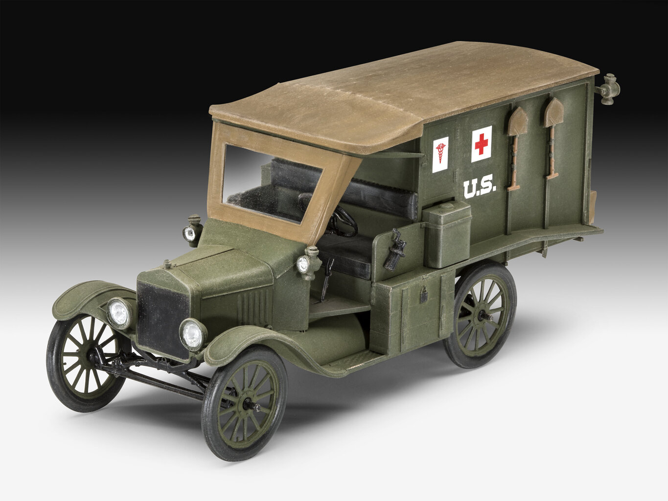 Revelli muovi malli T 1917 Ambulance Scale hinta ja tiedot | LEGOT ja rakennuslelut | hobbyhall.fi