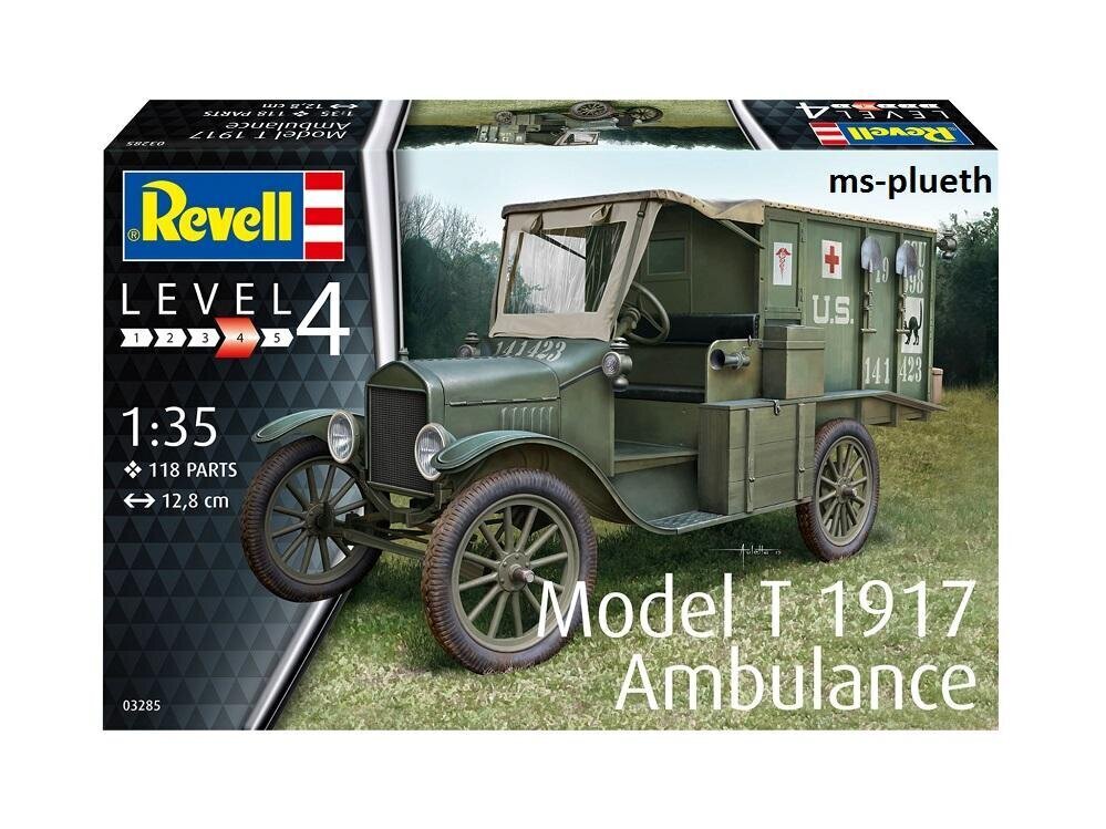 Revelli muovi malli T 1917 Ambulance Scale hinta ja tiedot | LEGOT ja rakennuslelut | hobbyhall.fi