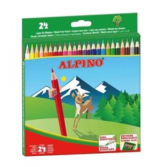 Värilliset lyijykynät Alpino, 24 väriä, hinta ja tiedot | Alpino Lapset | hobbyhall.fi