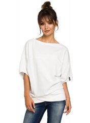 Naisten pusero BE B048, valkoinen hinta ja tiedot | Naisten paidat | hobbyhall.fi
