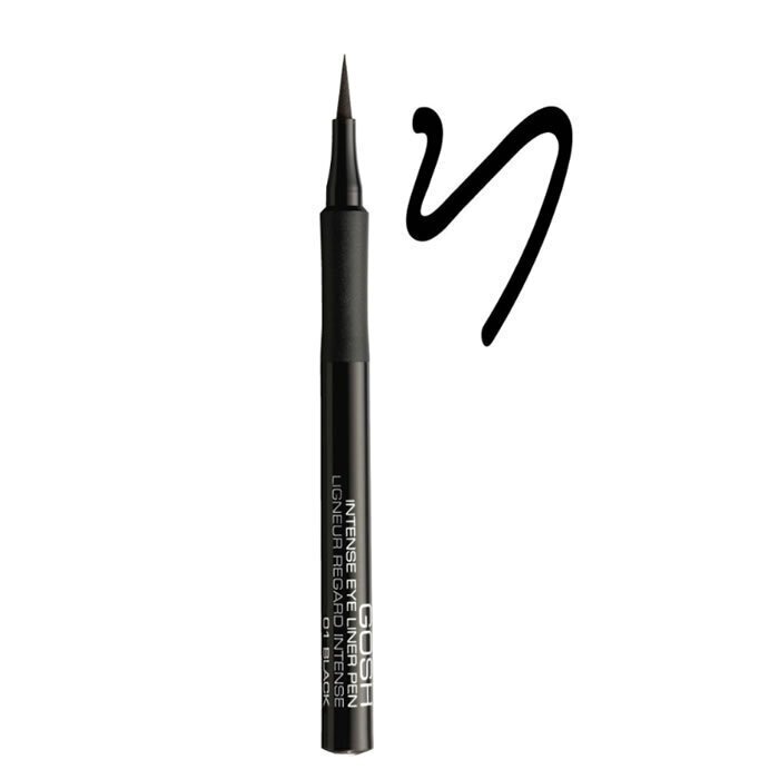 GOSH Intense Eye Liner Pen -silmänrajaustussi, 1 g, 01 Black hinta ja tiedot | Silmämeikit | hobbyhall.fi