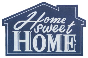 3D-kynnysmatto Home sweet home, 45 x 70 cm, sininen hinta ja tiedot | Ovimatot | hobbyhall.fi