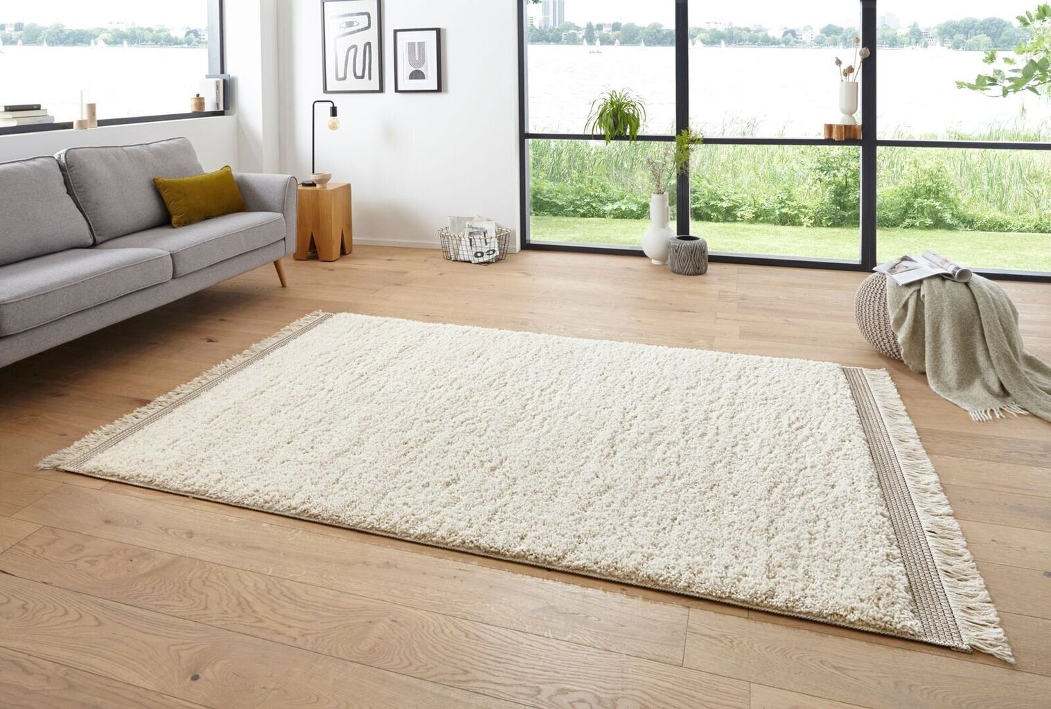 Mint Rugs New Handira Lompu -mattp, 200 x 290 cm, kerma hinta ja tiedot | Isot matot | hobbyhall.fi