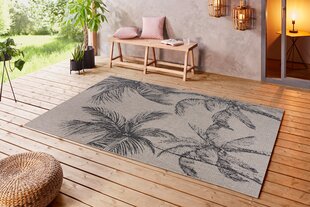 Bougari Beach Jaora -ulkomatto, kapea, 80 x 150 cm, tummanharmaa ( antrasiitti ) hinta ja tiedot | Isot matot | hobbyhall.fi