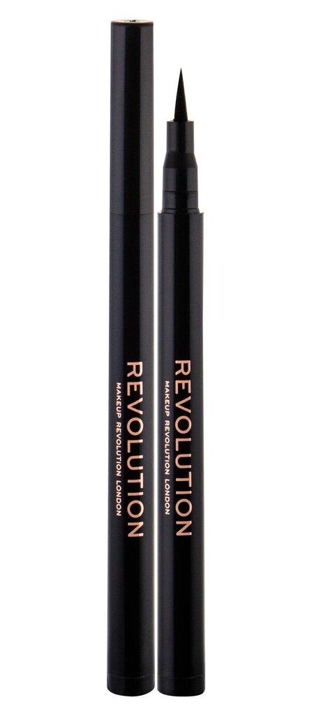 Makeup Revolution London The Liner Revolution Waterproof silmänrajauskynä 1 ml, Intense Black hinta ja tiedot | Silmämeikit | hobbyhall.fi