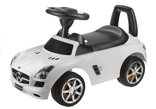 Mercedes-Benz SLS AMG Potkuauto, valkoinen hinta ja tiedot | Vauvan lelut | hobbyhall.fi