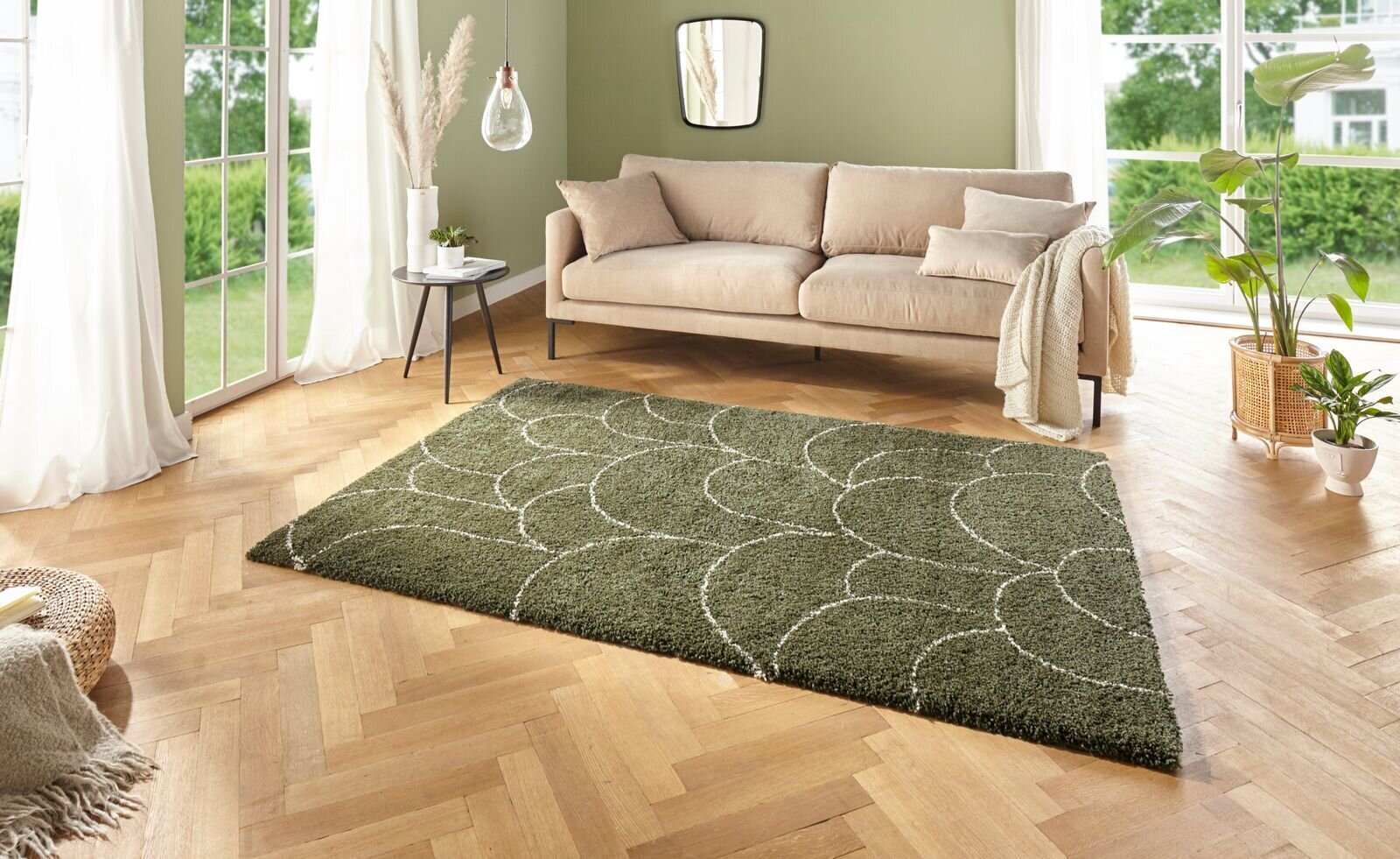 Mint Rugs Allure Thane -matto, 200 x 290 cm, khaki / kerma hinta ja tiedot | Isot matot | hobbyhall.fi