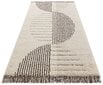 Mint Rugs New Handira Akan -matto, kapea, 80 x 150 cm, kerma / musta hinta ja tiedot | Isot matot | hobbyhall.fi