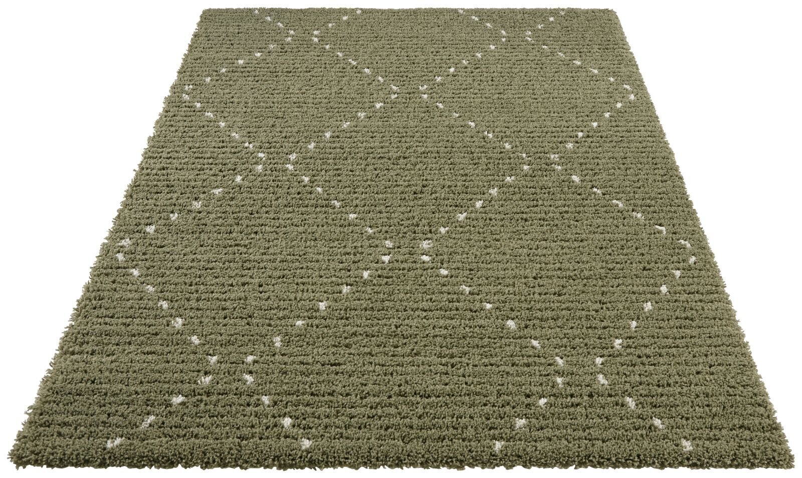 Mint Rugs Retro Basay -matto, 120 x 170 cm, metsänvihreä / kerma hinta ja tiedot | Isot matot | hobbyhall.fi