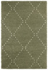 Mint Rugs Retro Basay -matto, 200 x 290 cm, metsänvihreä / kerma hinta ja tiedot | Isot matot | hobbyhall.fi