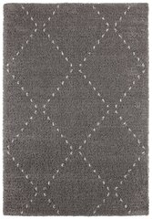 Mint Rugs Retro Basay -matto, 80 x 150 cm, tummanharmaa / kerma hinta ja tiedot | Isot matot | hobbyhall.fi
