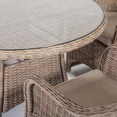 Toscana-puutarhapöytä, 73x65 cm, ruskea hinta ja tiedot | Puutarhapöydät | hobbyhall.fi
