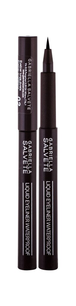 Gabriella Salvete Liquid Eyeliner silmänrajauskynä 1,2 ml, sävy 02 hinta ja tiedot | Silmämeikit | hobbyhall.fi