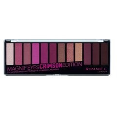 Luomiväripaletti Rimmel MagnifEyes Eyeshadow Palette 007 Crimson Edition, 14,16 g hinta ja tiedot | Silmämeikit | hobbyhall.fi