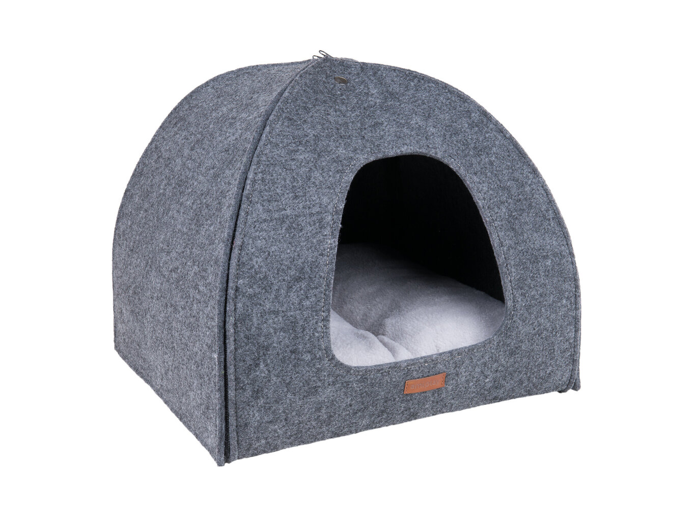 Amiplay Igloo peti Grey, 38x38x38 cm hinta ja tiedot | Pedit ja pesät | hobbyhall.fi