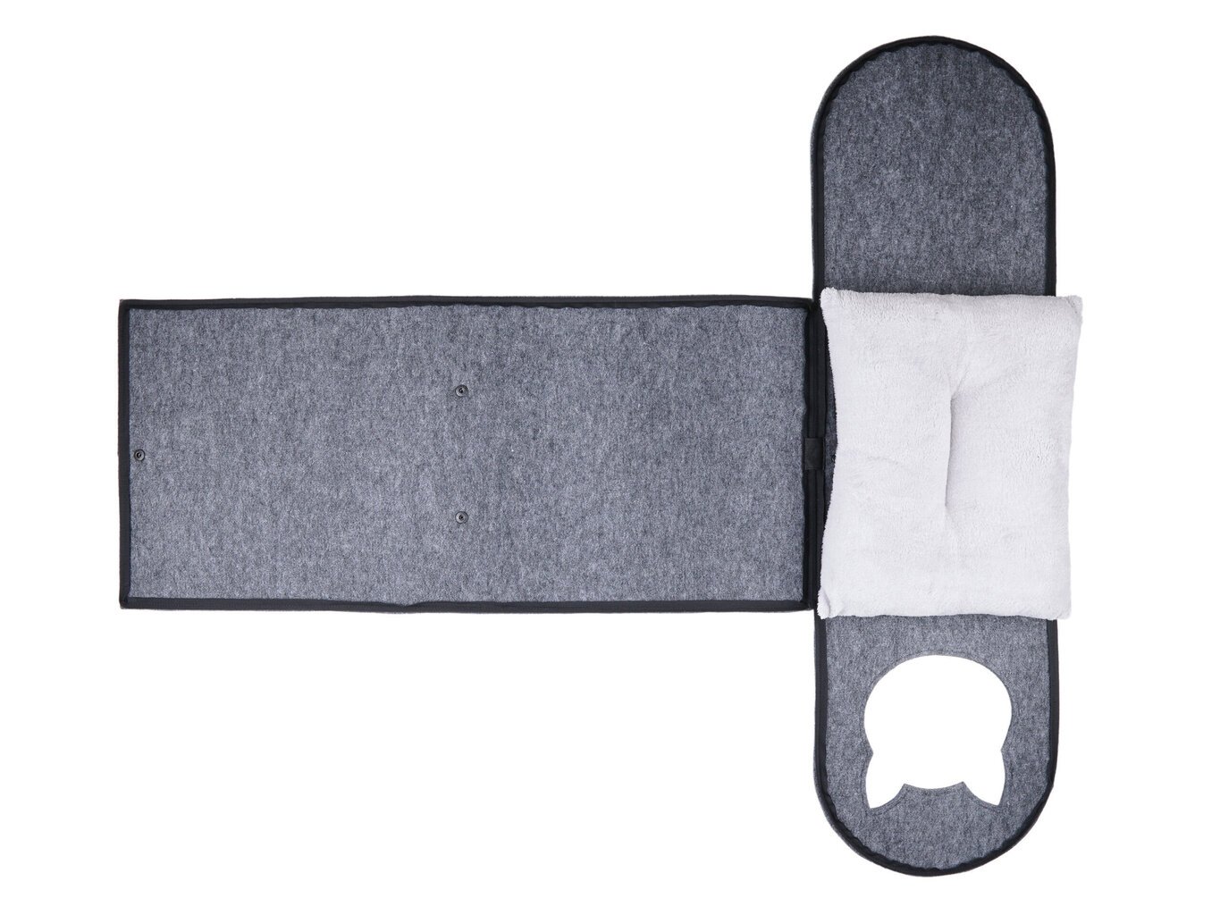 Amiplay Hygge peti Quick Grey, 33x42x42 cm hinta ja tiedot | Pedit ja pesät | hobbyhall.fi