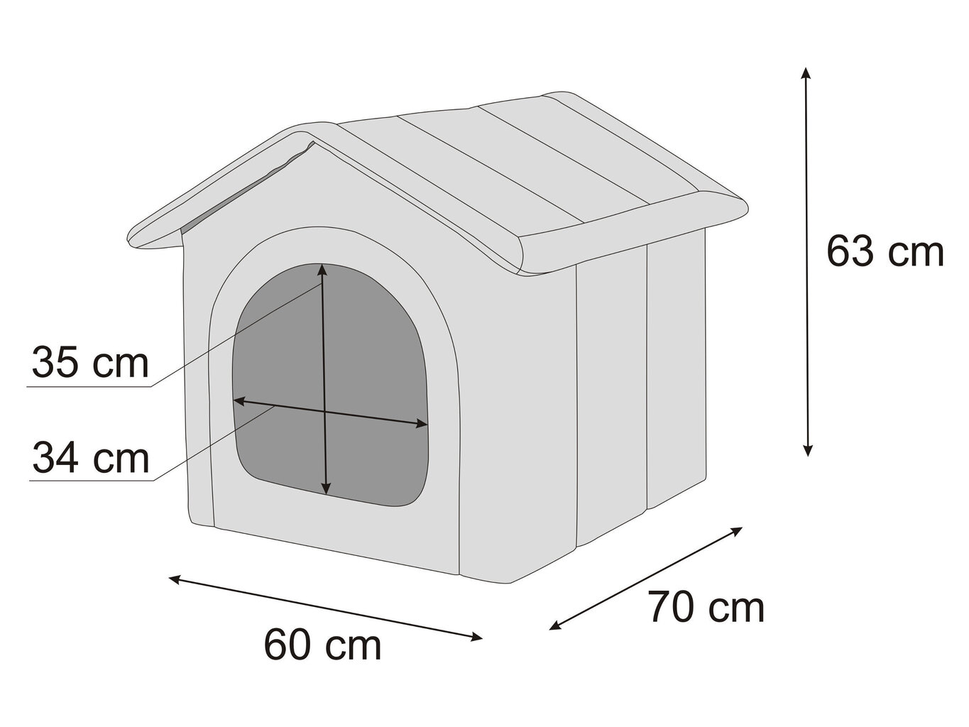 Hobbydog peti Black Ecolen R5, 60x70 cm hinta ja tiedot | Pedit ja pesät | hobbyhall.fi