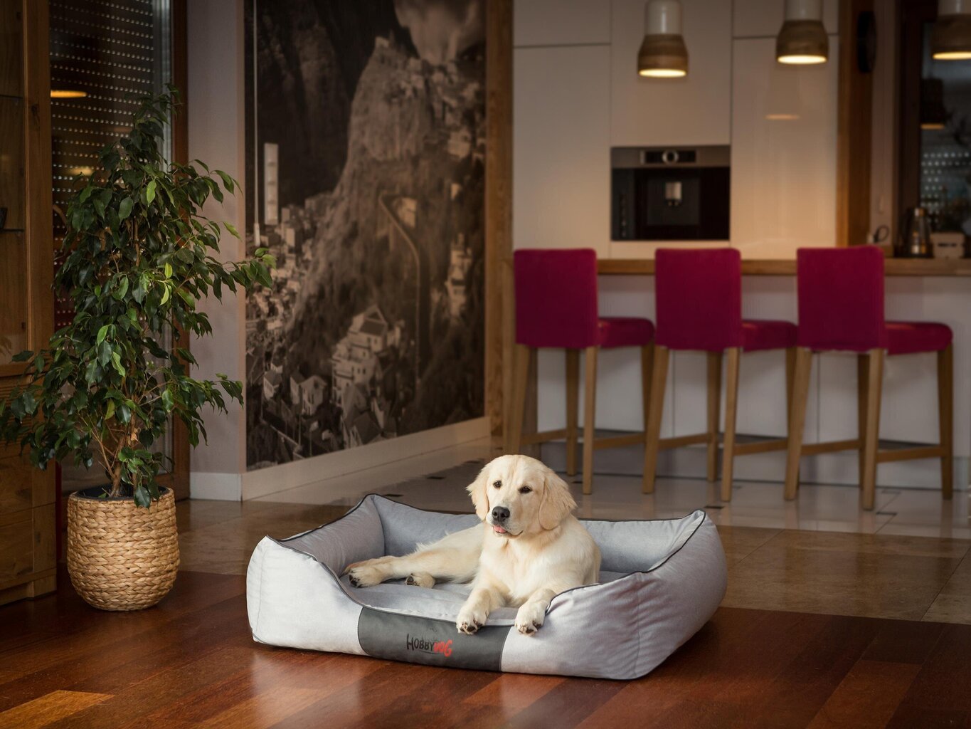Hobbydog peti Comfort Light Grey Ekolen, XL, 85x65 cm hinta ja tiedot | Pedit ja pesät | hobbyhall.fi