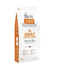 Brit Care Adult keskikokoisille koiraroduille karitsan ja riisin kanssa, 12 kg +2 kg hinta ja tiedot | Koiran kuivaruoka | hobbyhall.fi